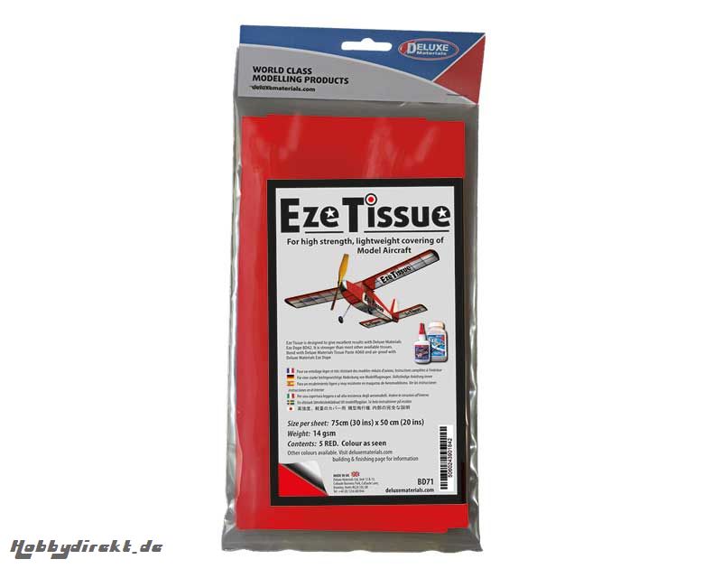 EZE Tissue Bespannpapier rot Krick 44144